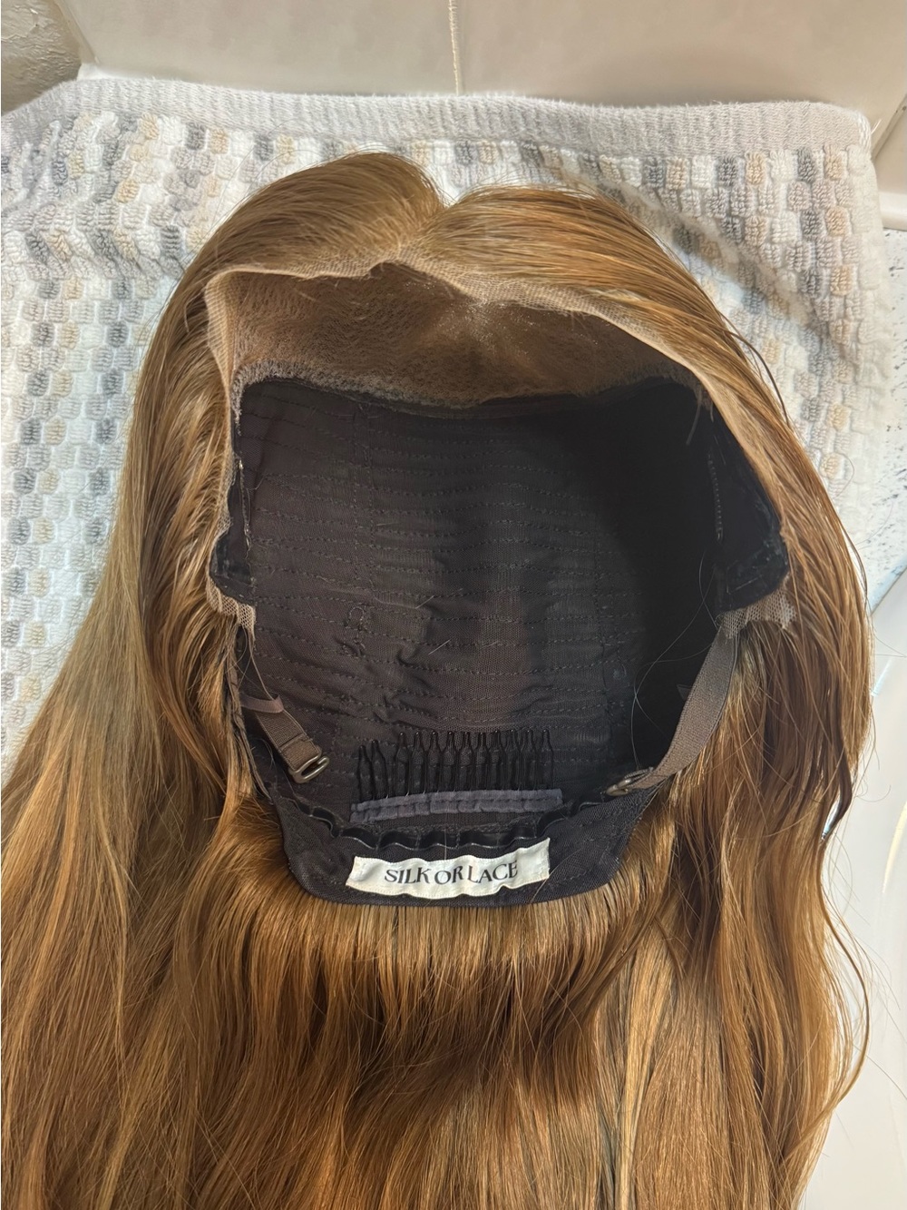 Naomi by Silk or Lace, human hair wig 22”